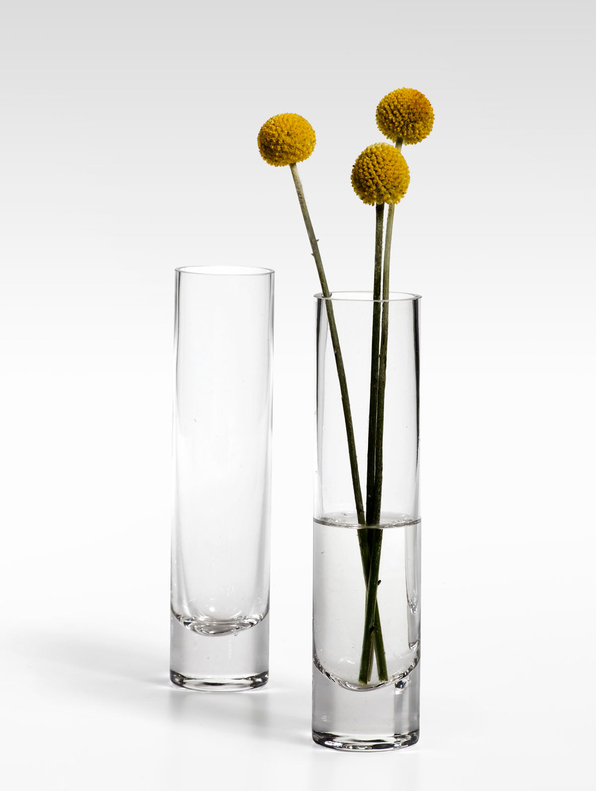 Speckled Green Glass Bud Vases, in 4 Sizes