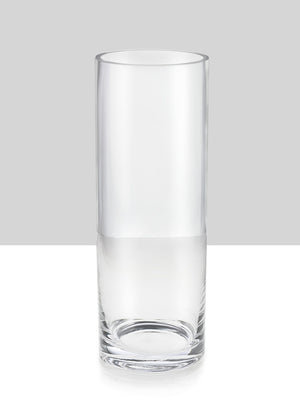Serene Spaces Living Set of 12 Glass Cylinder Hurricane Vase- 3.5" Dia & 6" Tall