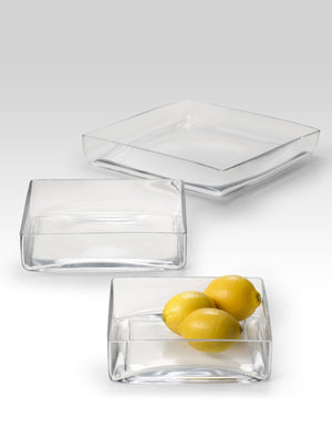 Square Glass Trays
