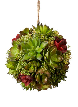 Red and Green Succulent Ball