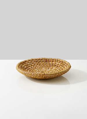 Serene Spaces Living Hyacinth Round Shallow Bowl, Ideal as Attractive Fruit Bowl or Catchall