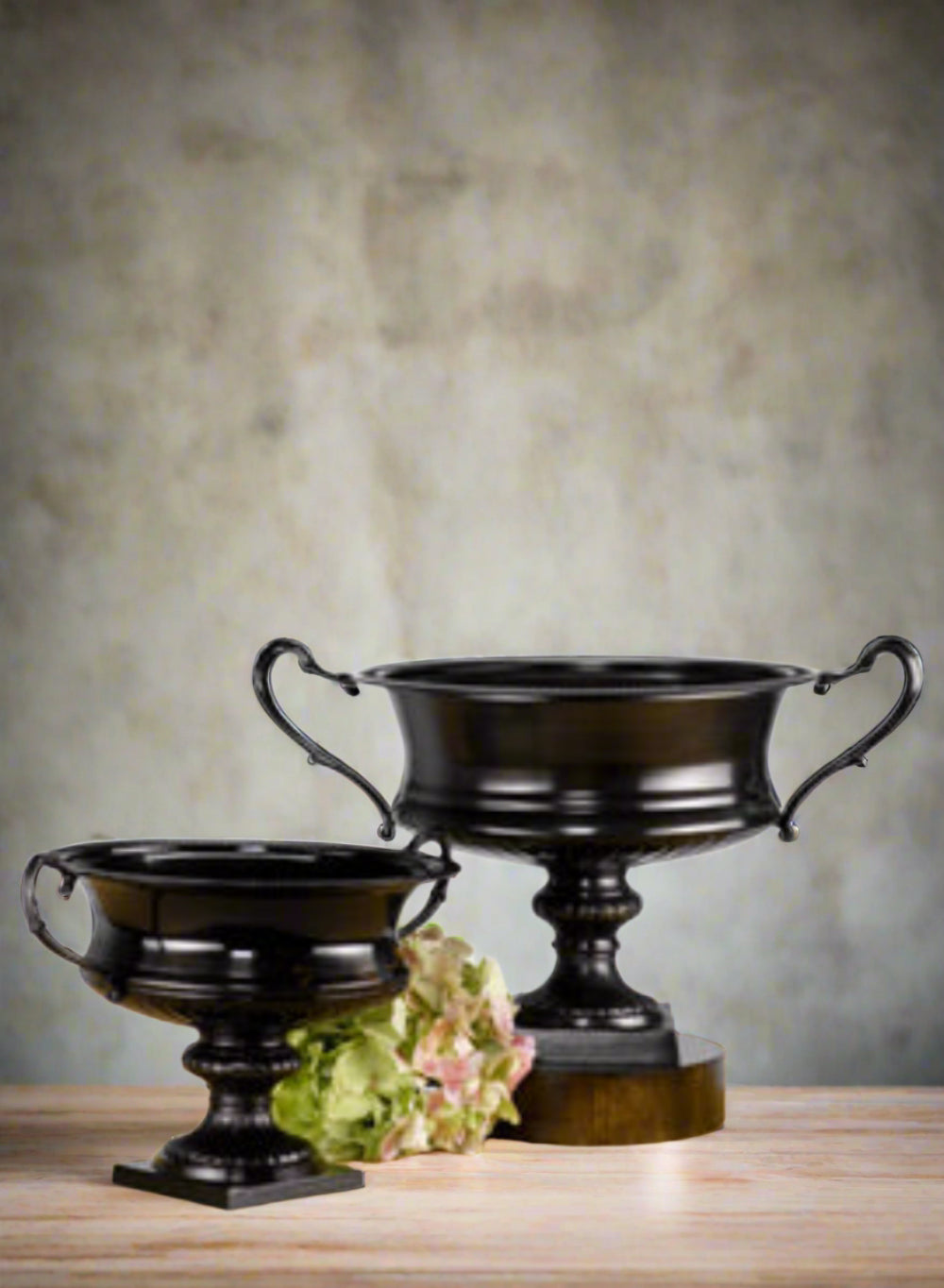 Antique Black Trophy Urn, Available in 2 Size