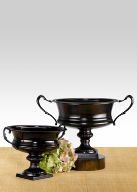 Antique Black Trophy Urn, Available in 2 Size