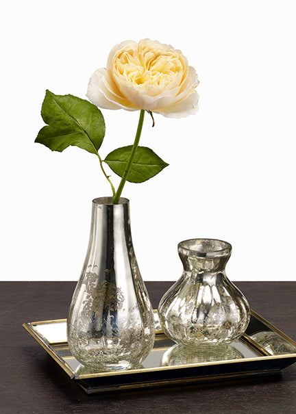 Mercury Crackle Bud Vase, in 4 Sizes