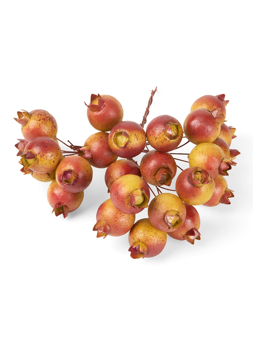 Artificial Pomegranate Branch Greenery Pick Fake Fruit Stem - Temu