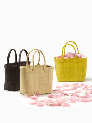 Raffia Mini Handbag, 7.5" Long, 4" Wide & 6" Tall, Available in 3 Colors