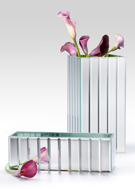 Gatsby Mirror Strip Vases, in 2 Shapes