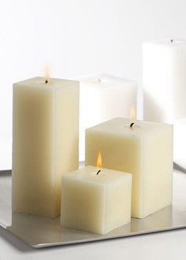 White Square Candles