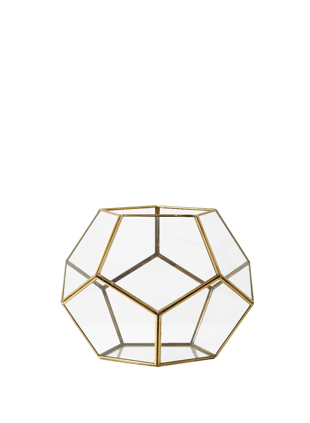 Gold Glass Honeycomb Lantern, in 3 Sizes