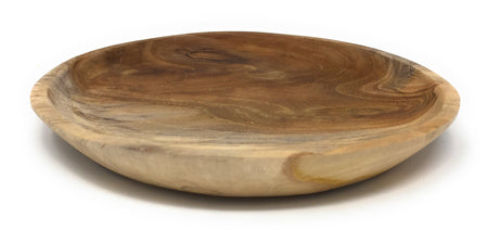 Classic Teak Wood Plate, 7.5" Diameter