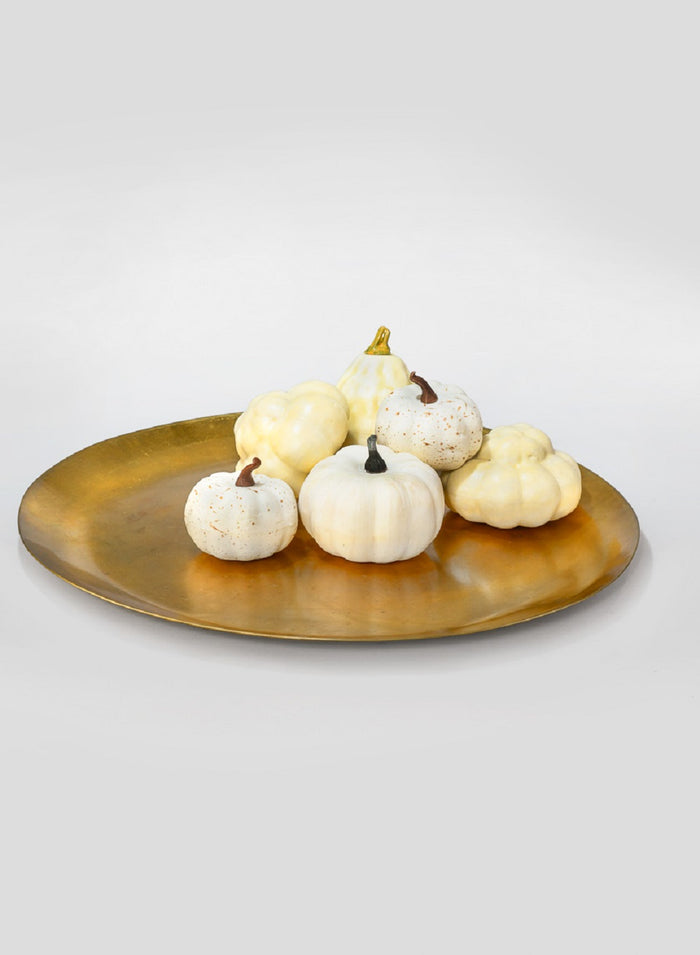 Assorted Harvest Pumpkins, Set of 6 & 7, in 2 Colors