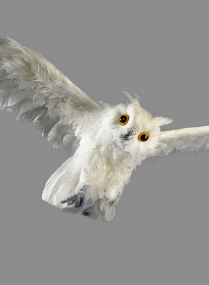 Serene Spaces Living Artificial Feathered Owl, Sold Individually, 3 Options