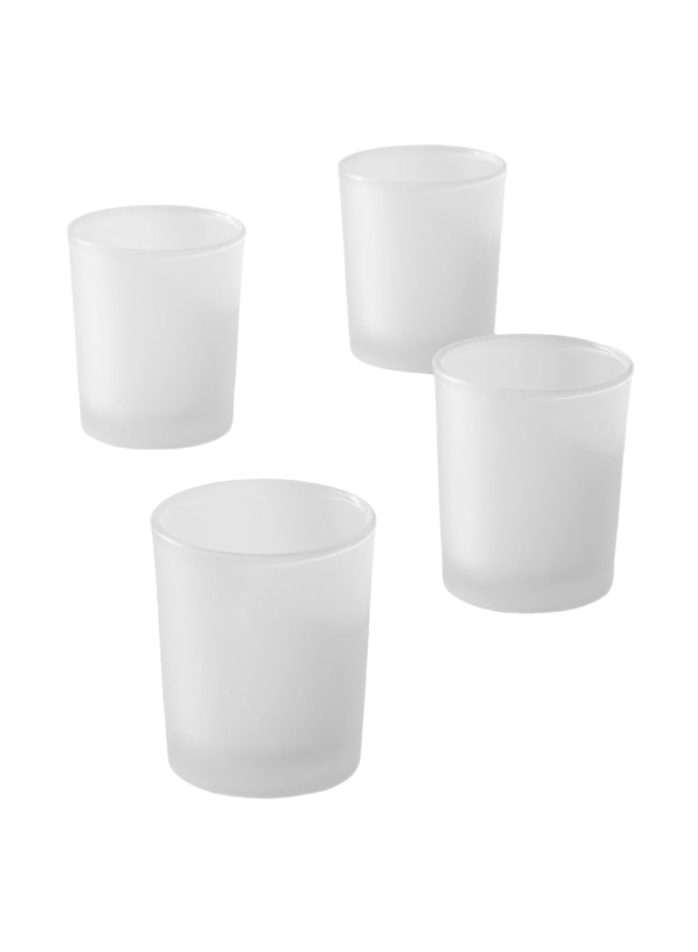 Serene Spaces Living Set of 96 Glass Votive Candle Holders, Ideal Restaurant Tables, Aromatherapy, 6 Colors Available