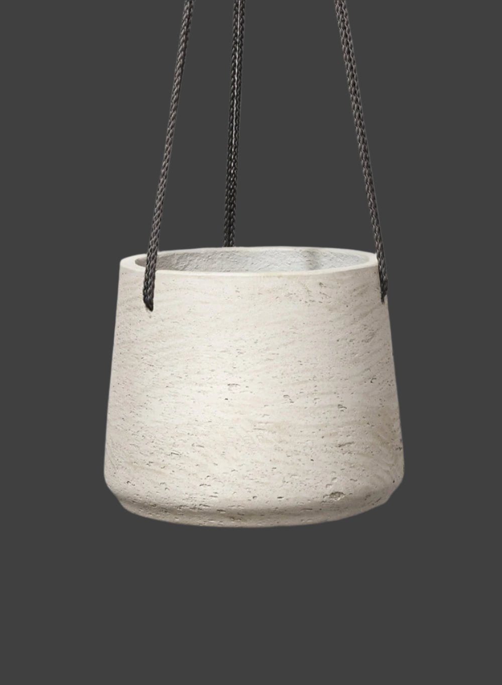 Round Cement Hanging Planter, in 3 Sizes