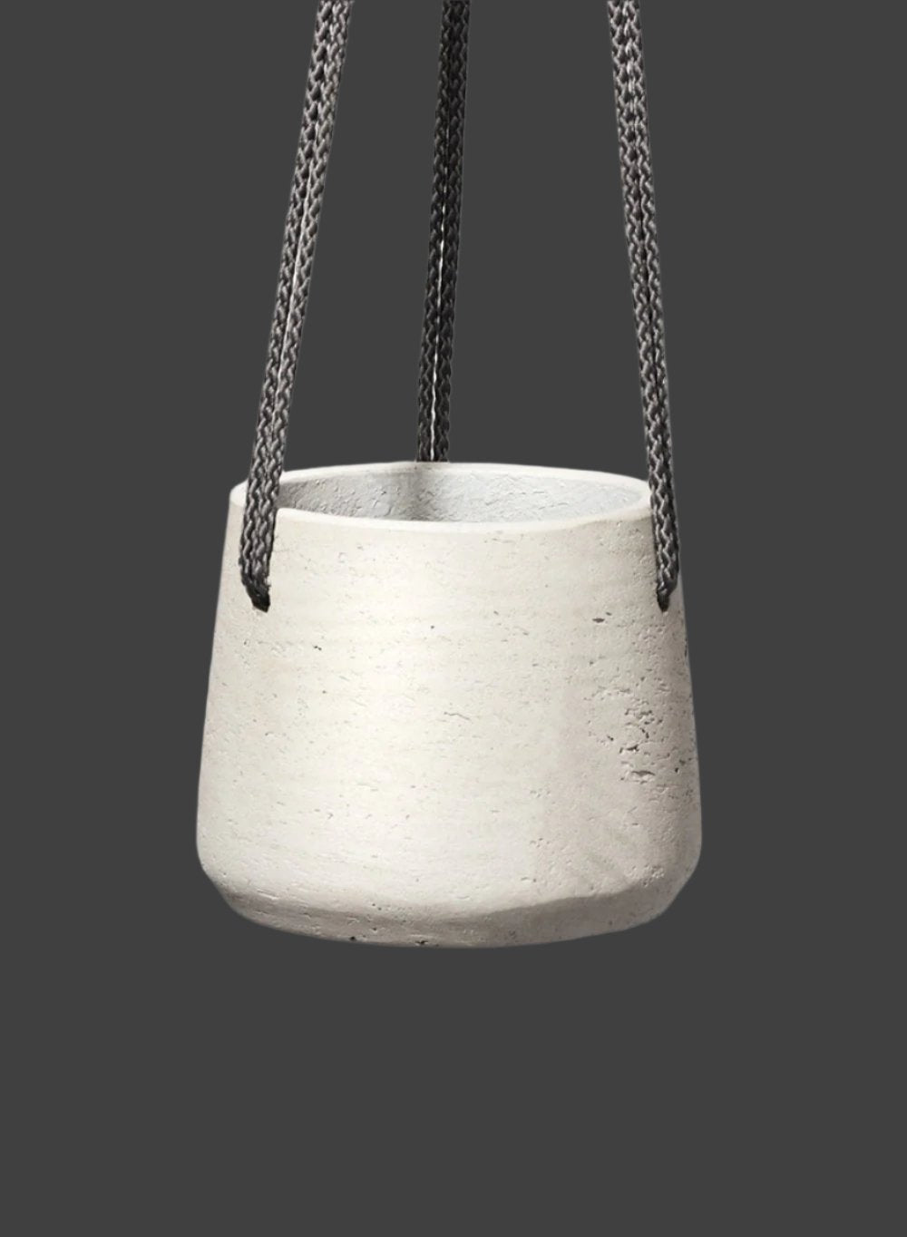 Round Cement Hanging Planter, in 3 Sizes