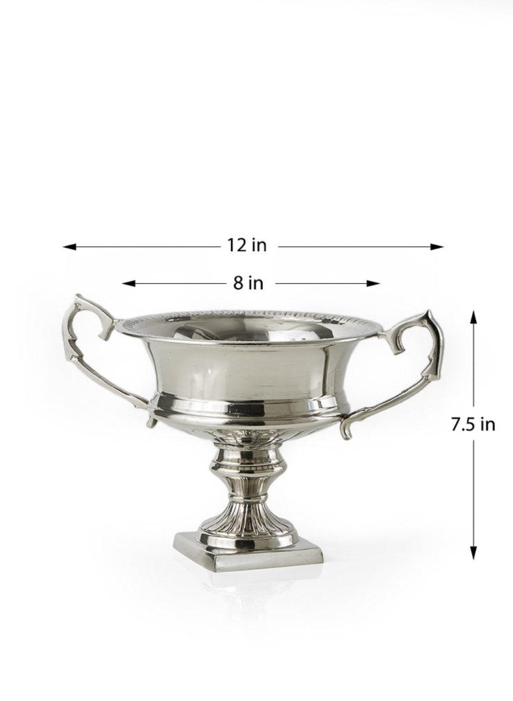 Silver-Plated Trophy Flower Urn, Available in 3 Sizes