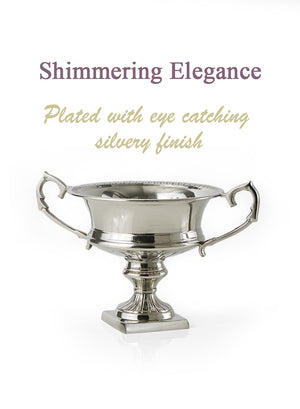 Silver-Plated Trophy Flower Urn, Available in 3 Sizes