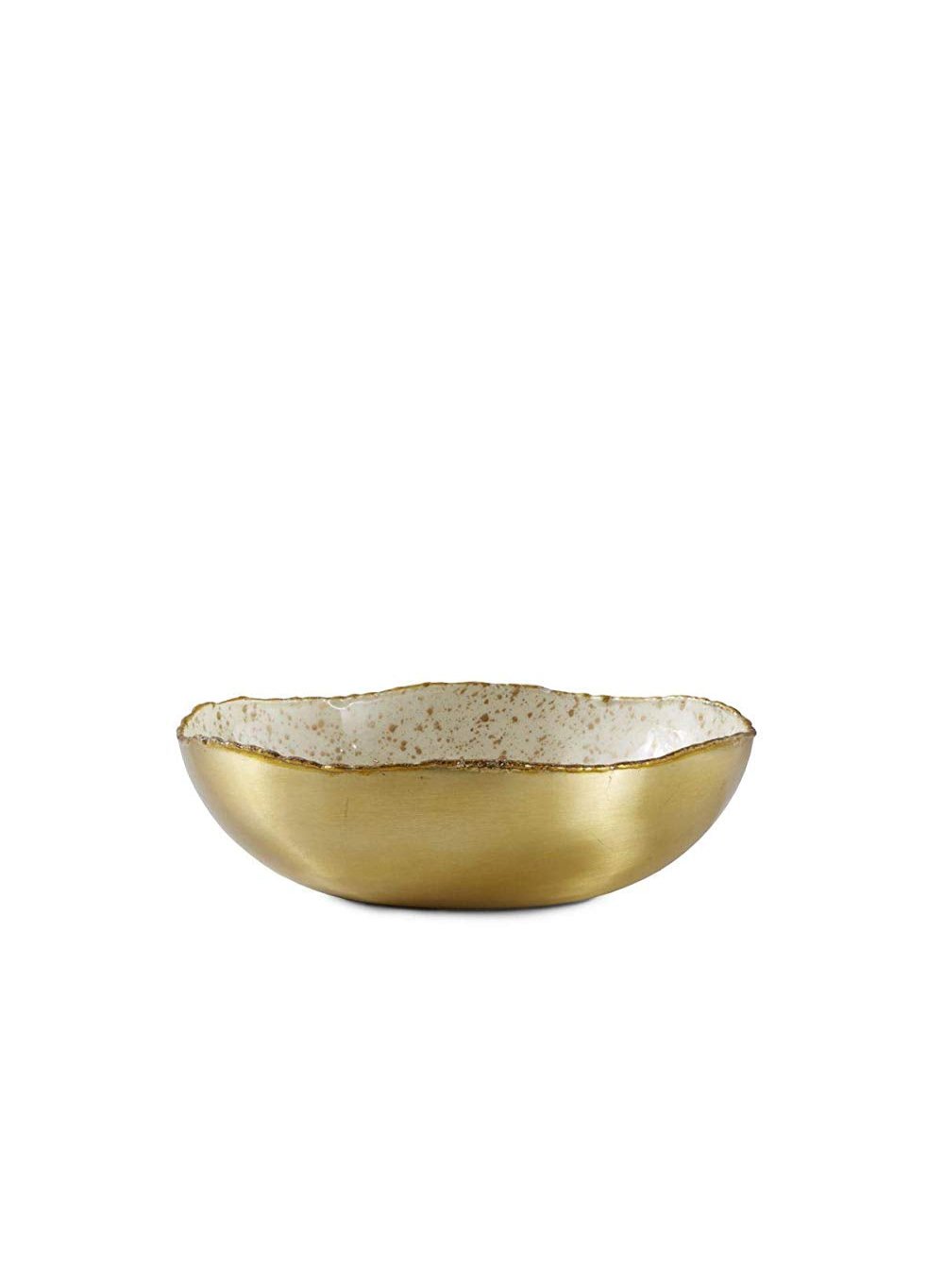 Gold and Ivory Enamel Bowl, in 2 Sizes