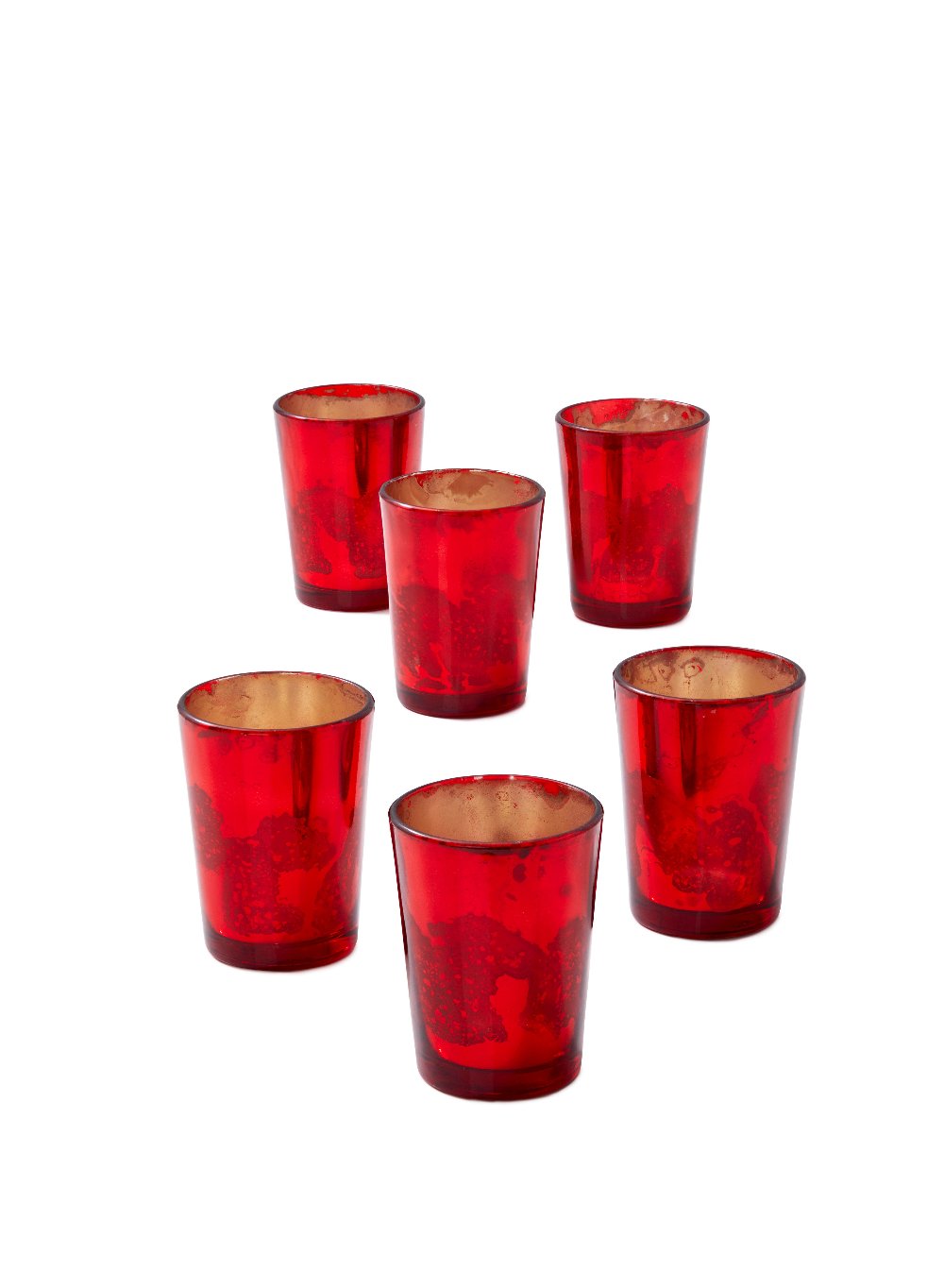 Mercury Glass Votive Holders, Set of 6