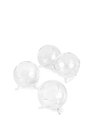 Serene Spaces Living Greenhouse Bowl, Clear Glass Balls for Plants, in 2 Sizes