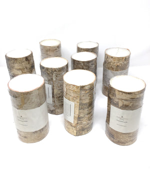 5.75" Birch Bark Candle, Set of 12