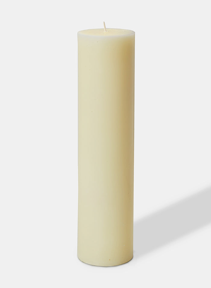Large Ivory  Round Pillar Candle