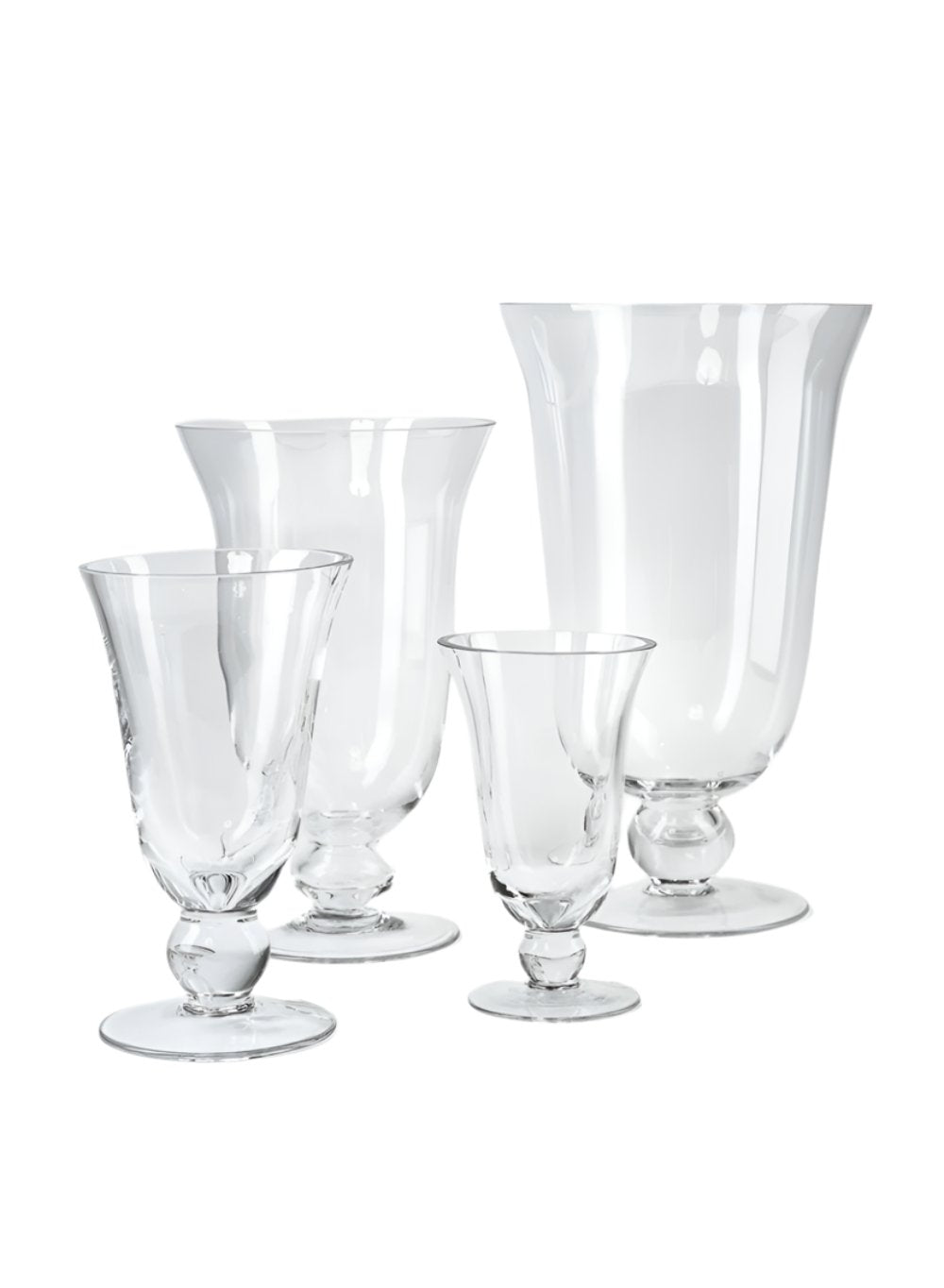 Wazon Pedestal Glass Urn Vase, In 4 Sizes