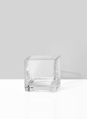 Glass Cube Vase, in 5 Sizes