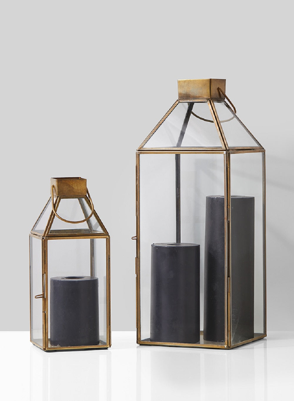 Amalfi Gold Square Lantern, in 2 Sizes