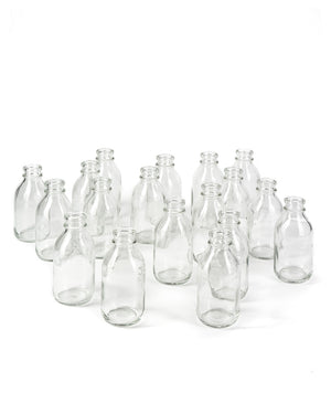 Serene Spaces Living Glass Milk Bottle Bud Vases – Vintage Milk-Bottle Style Vases - For Home Décor, Event Centerpieces and More, 4.25” H x 2” D, Set of 48
