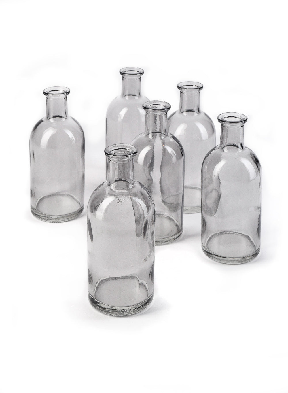 Antique Medicine Bottle Bud Vases, in 5 Colors