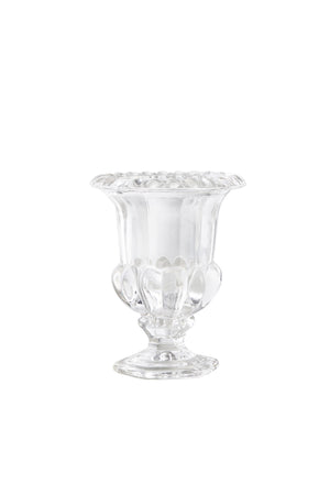 Victoria Glass Urn, 4.5" Diameter & 5.5" Tall, Set of 4