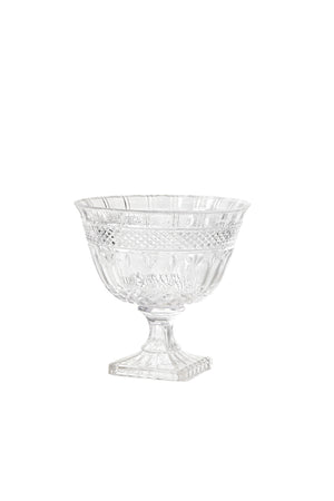 Serene Spaces Living Large Classic Glass Compote, 10" Tall & 10.25" Dia