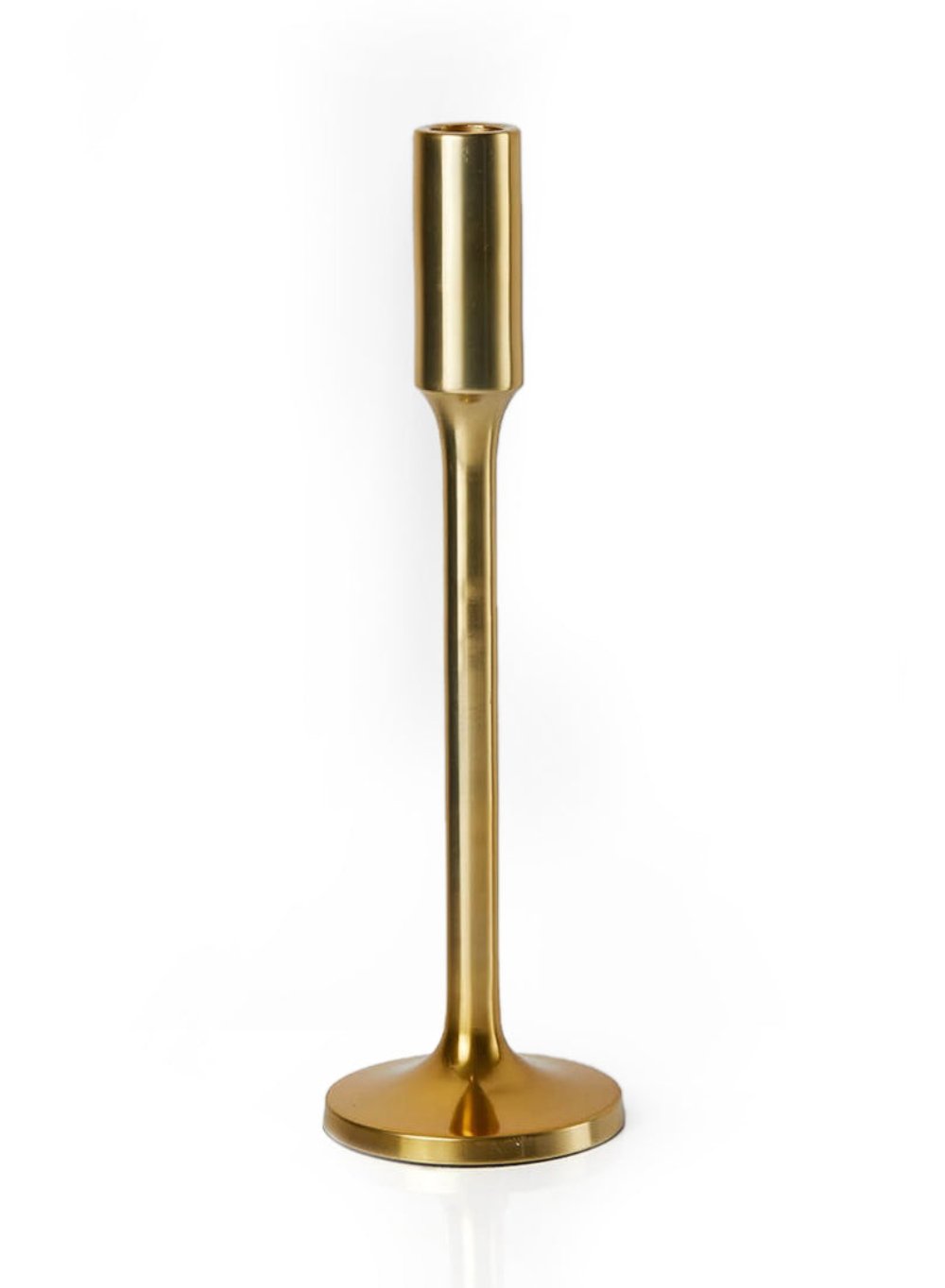 Sleek Gold Candlestick Holder, in 2 Sizes