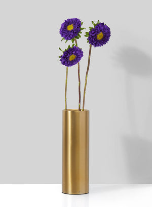 Stylish Matte Gold Floral Vase, In Various Shapes & Sizes