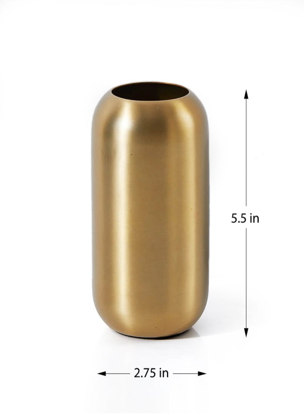 Stylish Matte Gold Floral Vase, In Various Shapes & Sizes