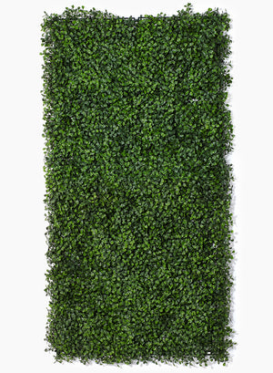 Serene Spaces Living Set of 2 Artificial Boxwood Mat, Realistic Looking, Versatile Grassy Mat, Measures 20" by 20"