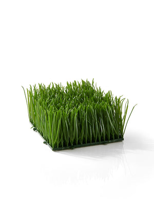 Serene Spaces Living Artificial Green Wheatgrass Mat –Realistic Looking, Versatile Grassy Mat – Perfect for Centerpieces and Store Displays –Small, 6” x 6” x 3.5”