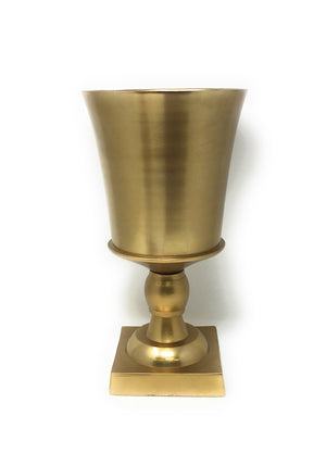 Small Gold Pedestal Vase