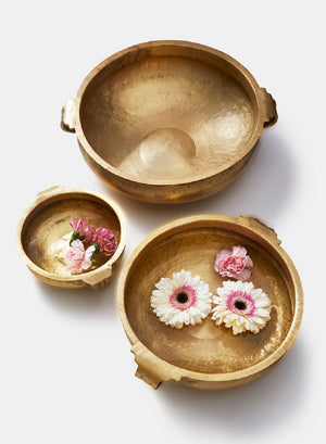 Hammered Urli Brass Bowl – 3 Size Options