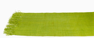 Serene Spaces Living Green Raffia Runner, Measures 5' Long and 2' Wide, Dining Table Mat