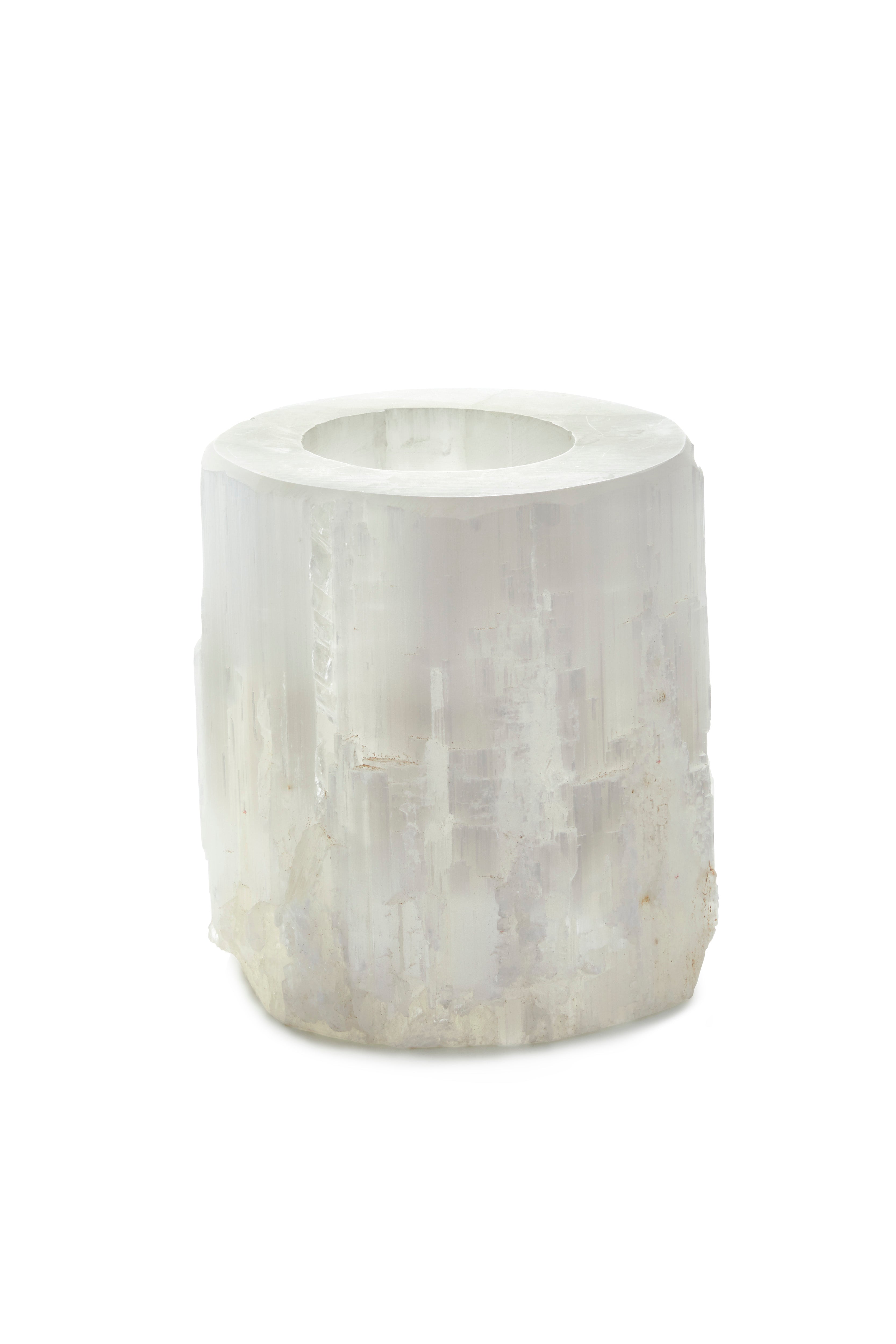 Selenite Tealight Candle Holder, In 3 Sizes