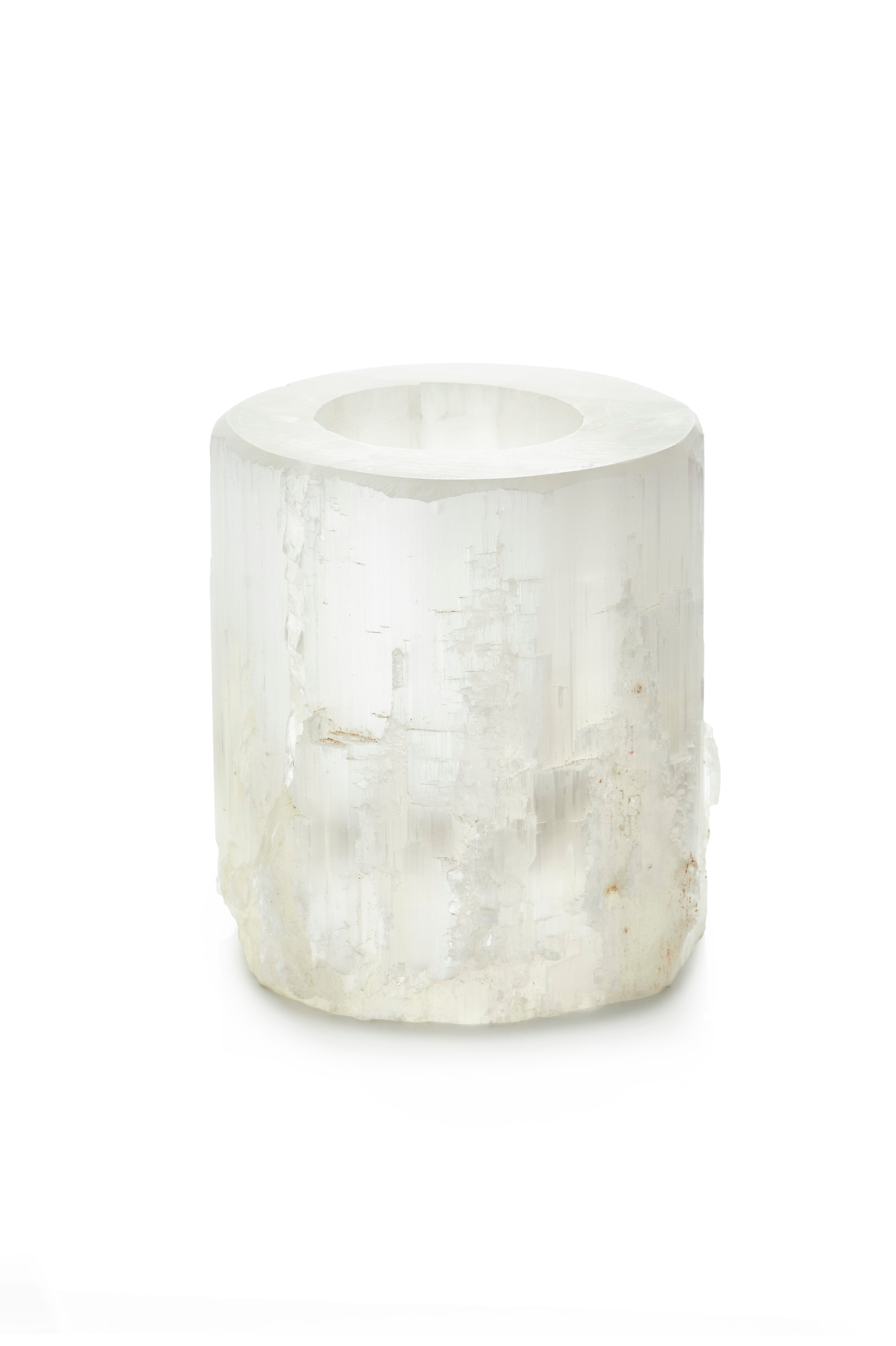 Selenite Tealight Candle Holder, In 3 Sizes