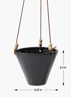 Hanging Ceramic Planter, In 3 Sizes