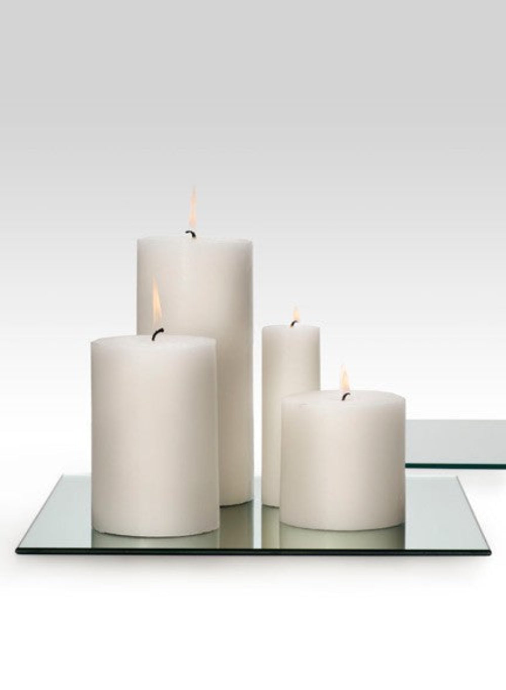 Extra Small White Pillar Candle